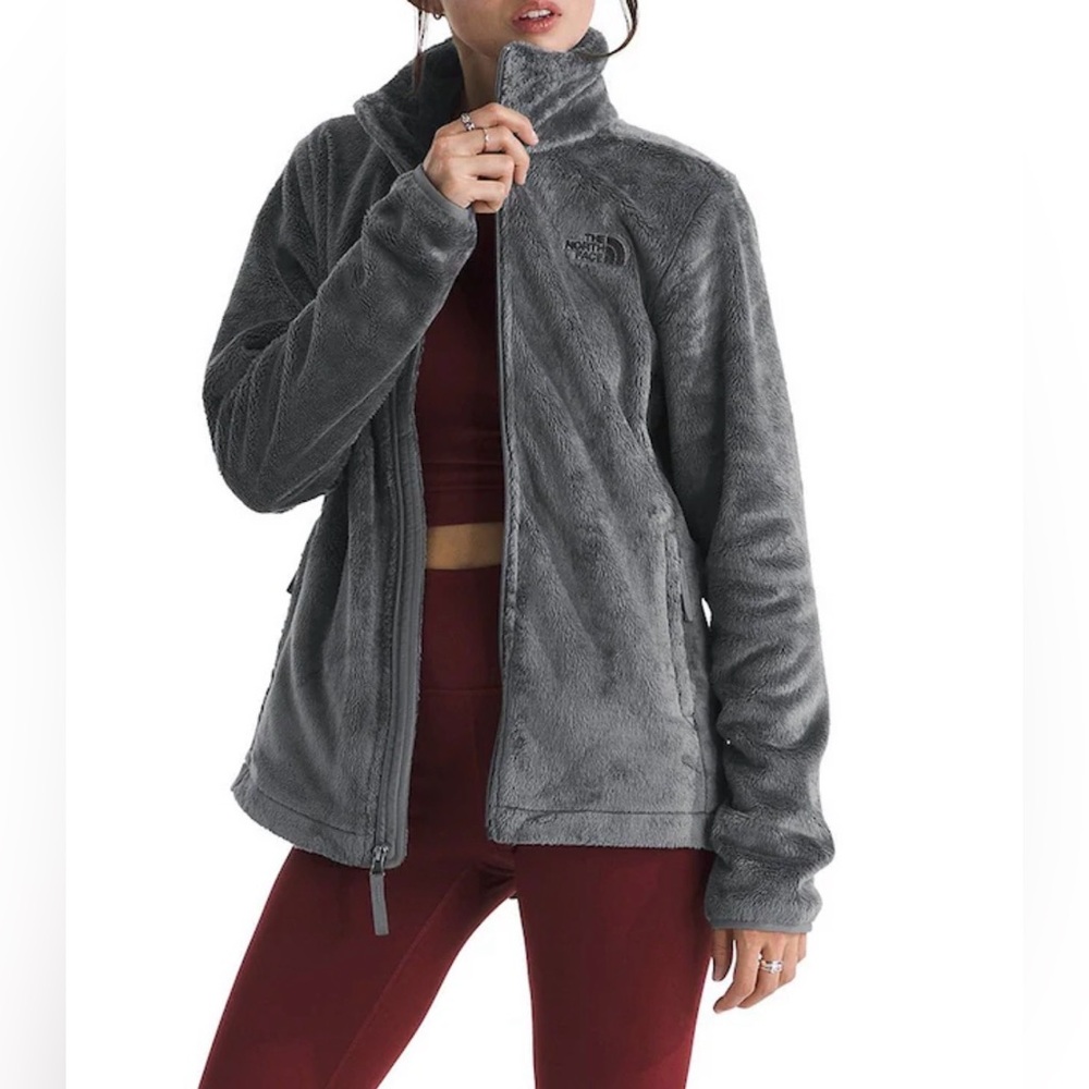 The North Face Osito Gray Full Zip Fleece Jacket Small SP
